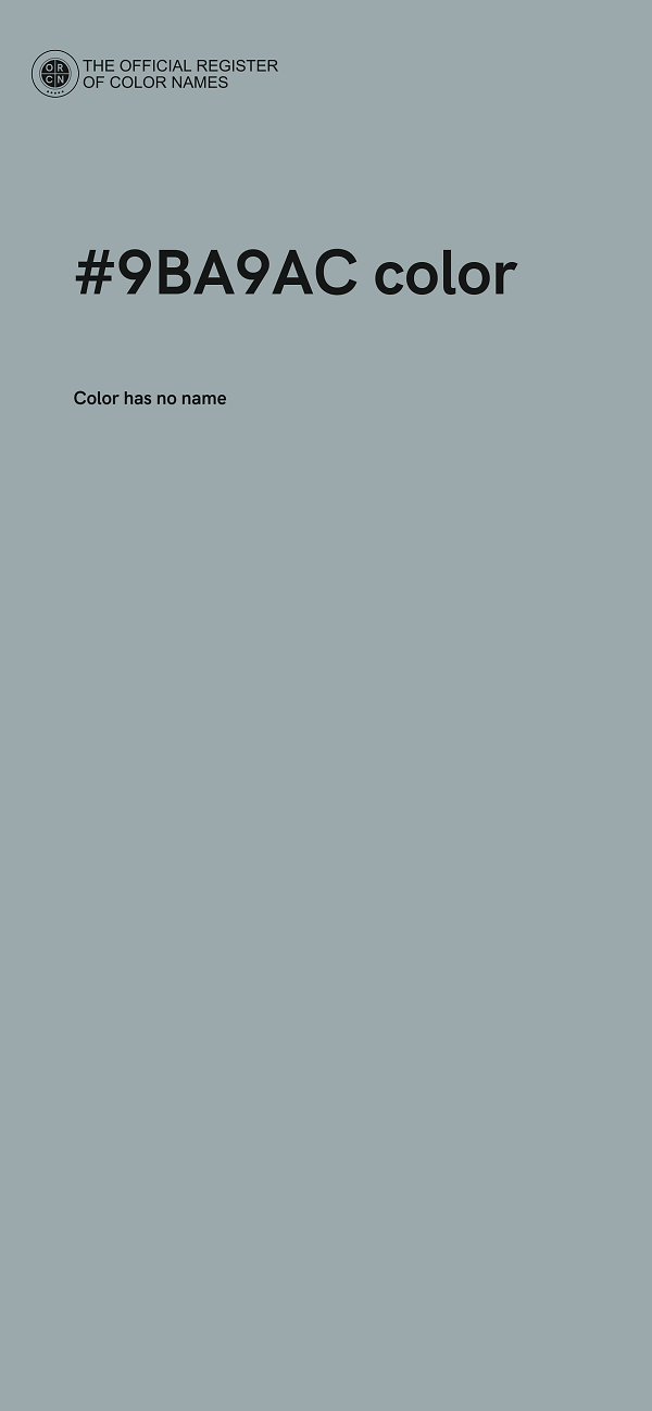 #9BA9AC color image