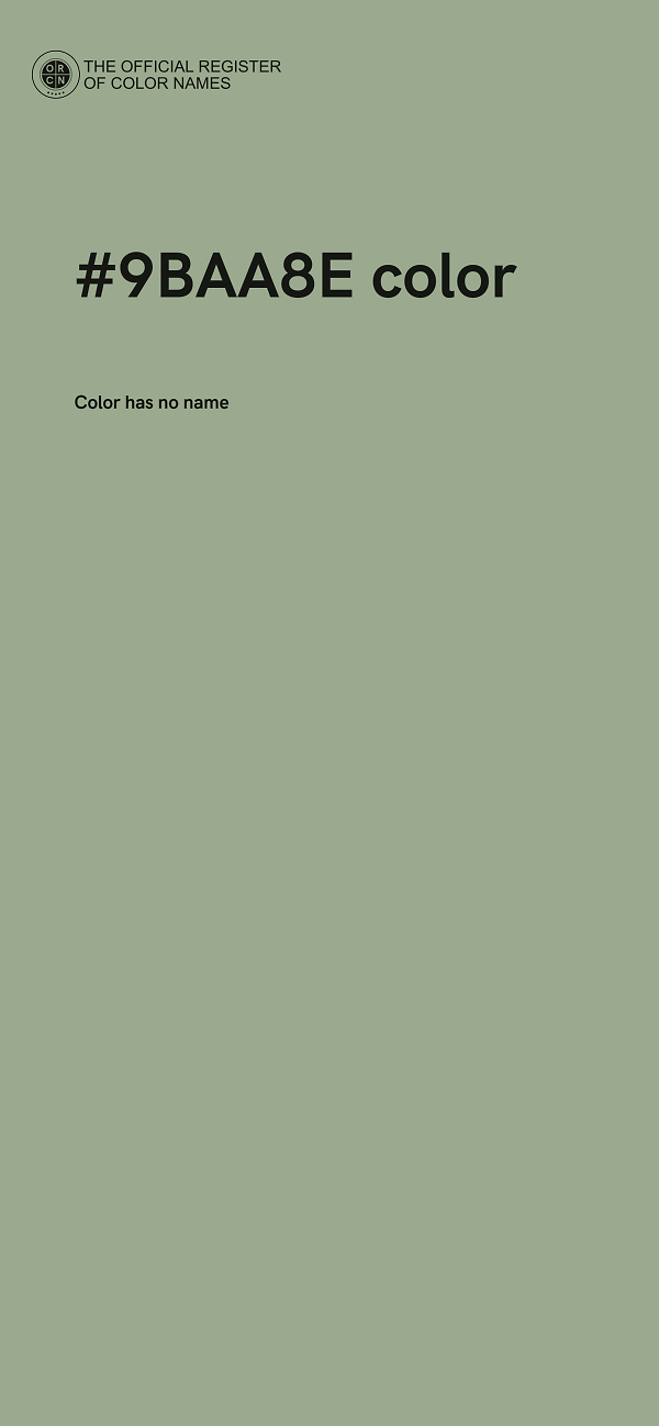 #9BAA8E color image