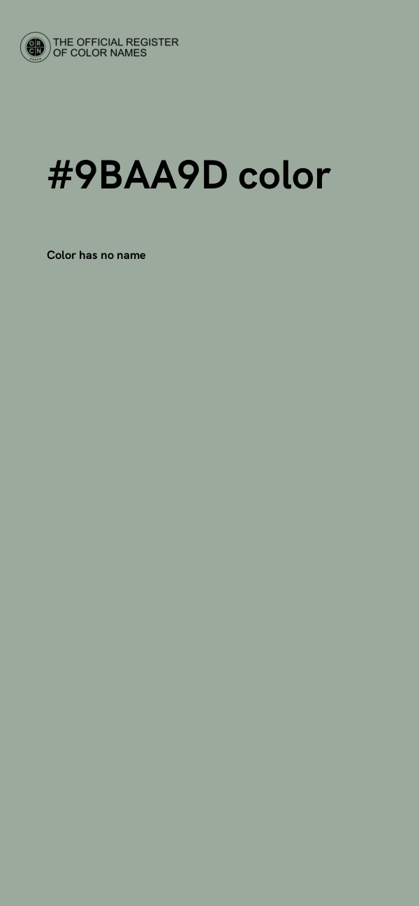 #9BAA9D color image