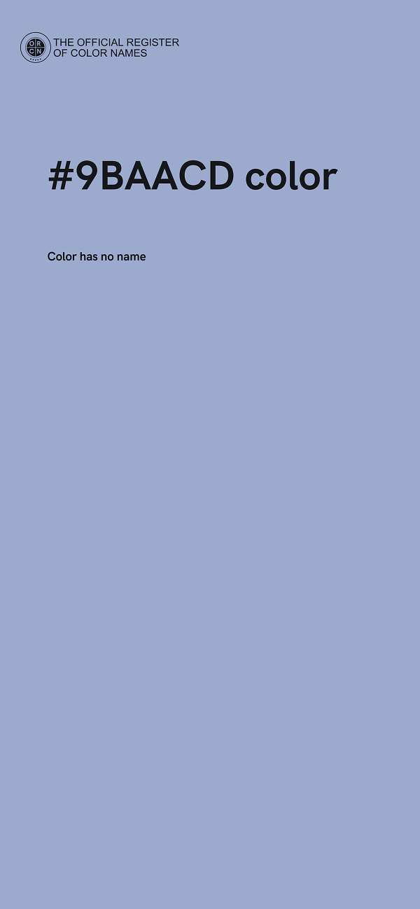 #9BAACD color image