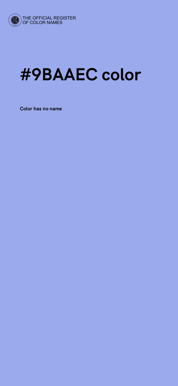 #9BAAEC color image