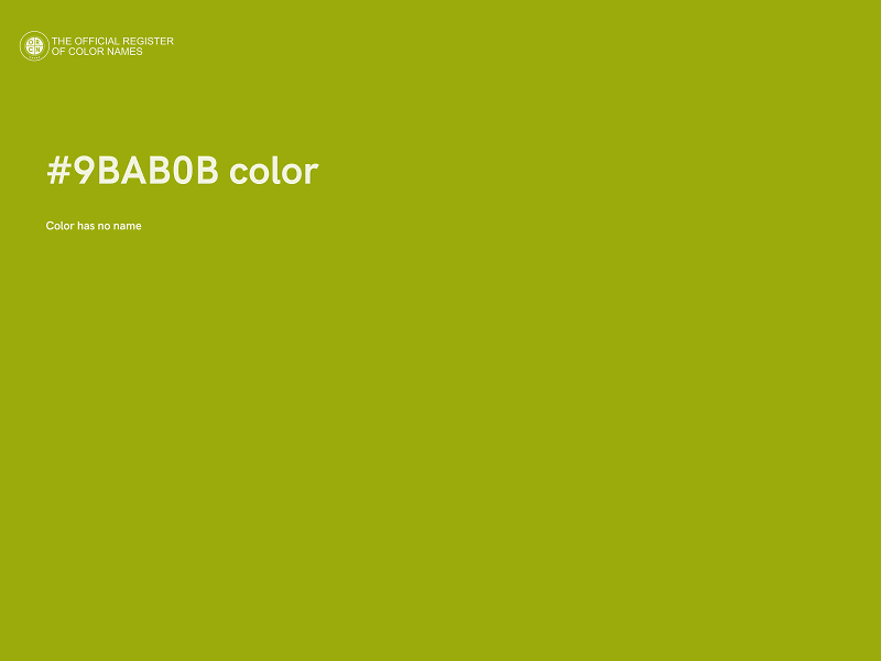 #9BAB0B color image