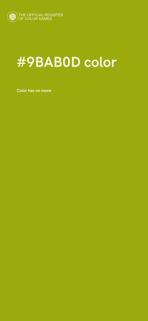 #9BAB0D color image