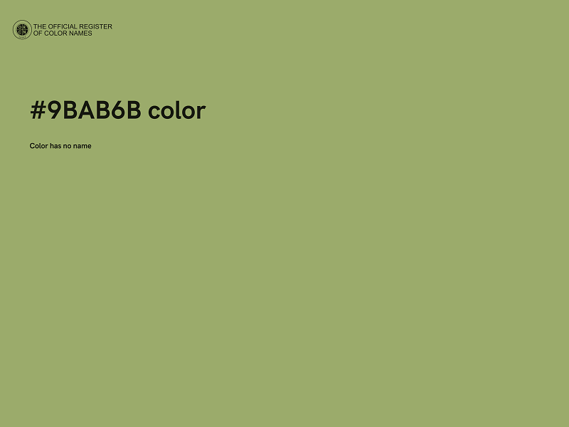 #9BAB6B color image