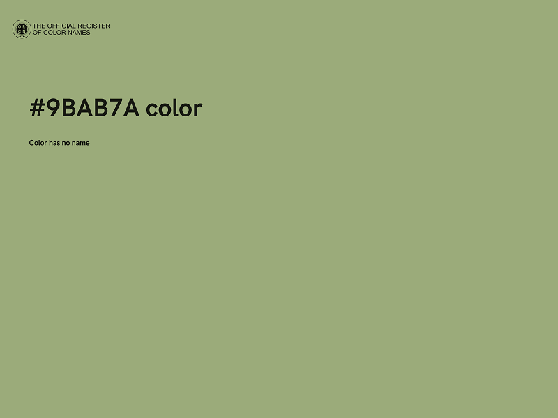 #9BAB7A color image