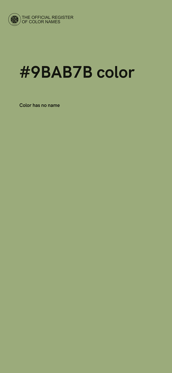 #9BAB7B color image