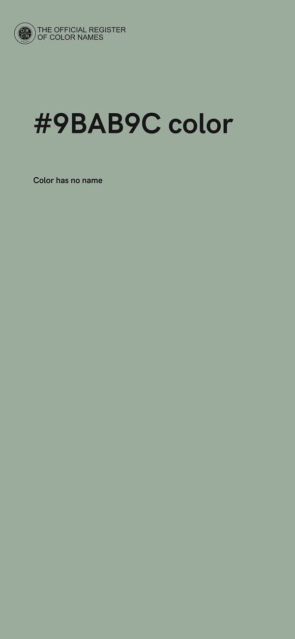 #9BAB9C color image