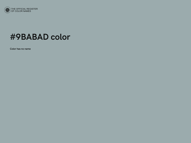 #9BABAD color image