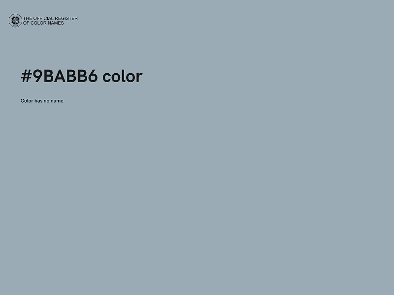 #9BABB6 color image