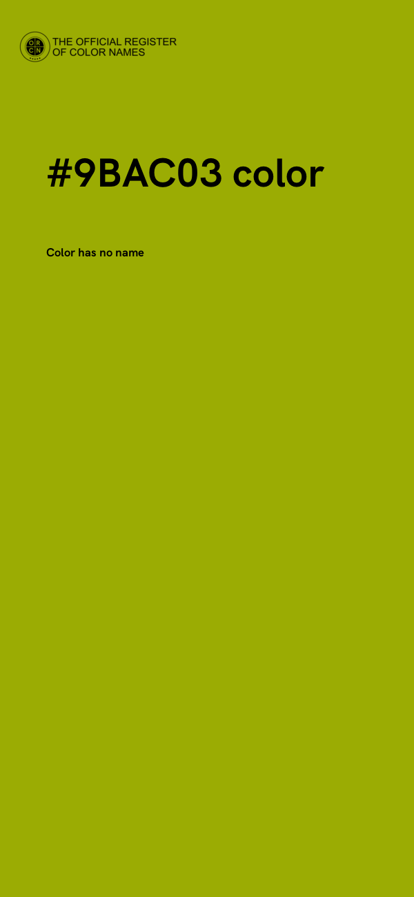 #9BAC03 color image