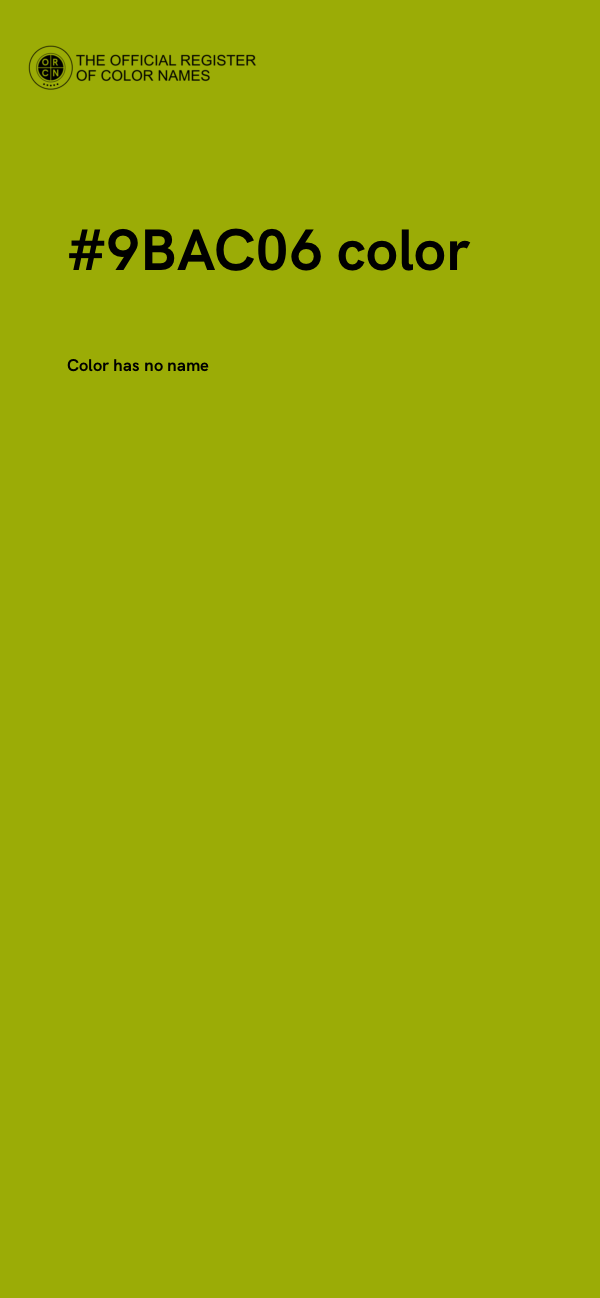 #9BAC06 color image