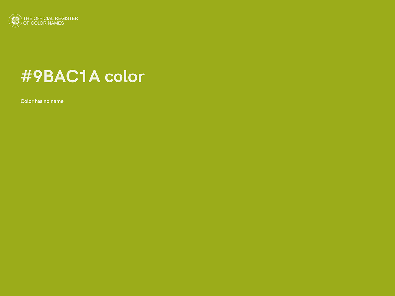 #9BAC1A color image