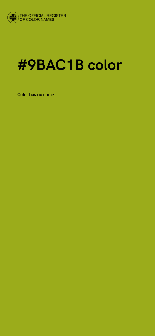 #9BAC1B color image