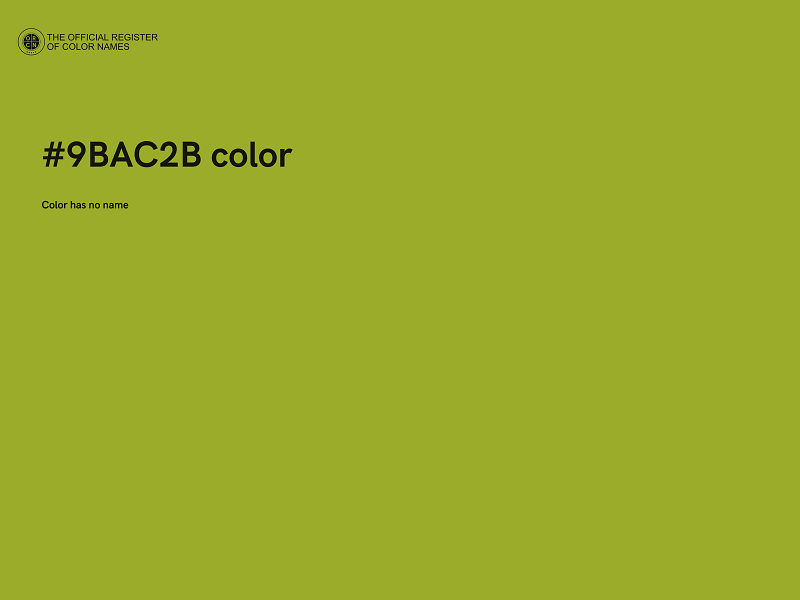 #9BAC2B color image