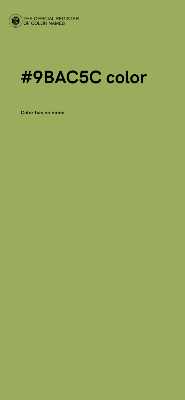 #9BAC5C color image