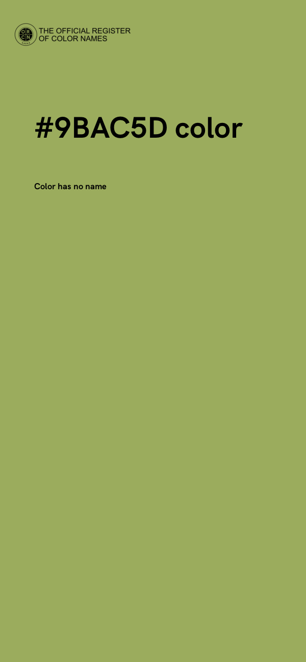 #9BAC5D color image