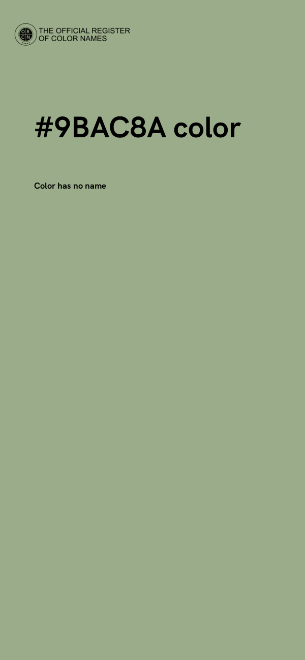 #9BAC8A color image