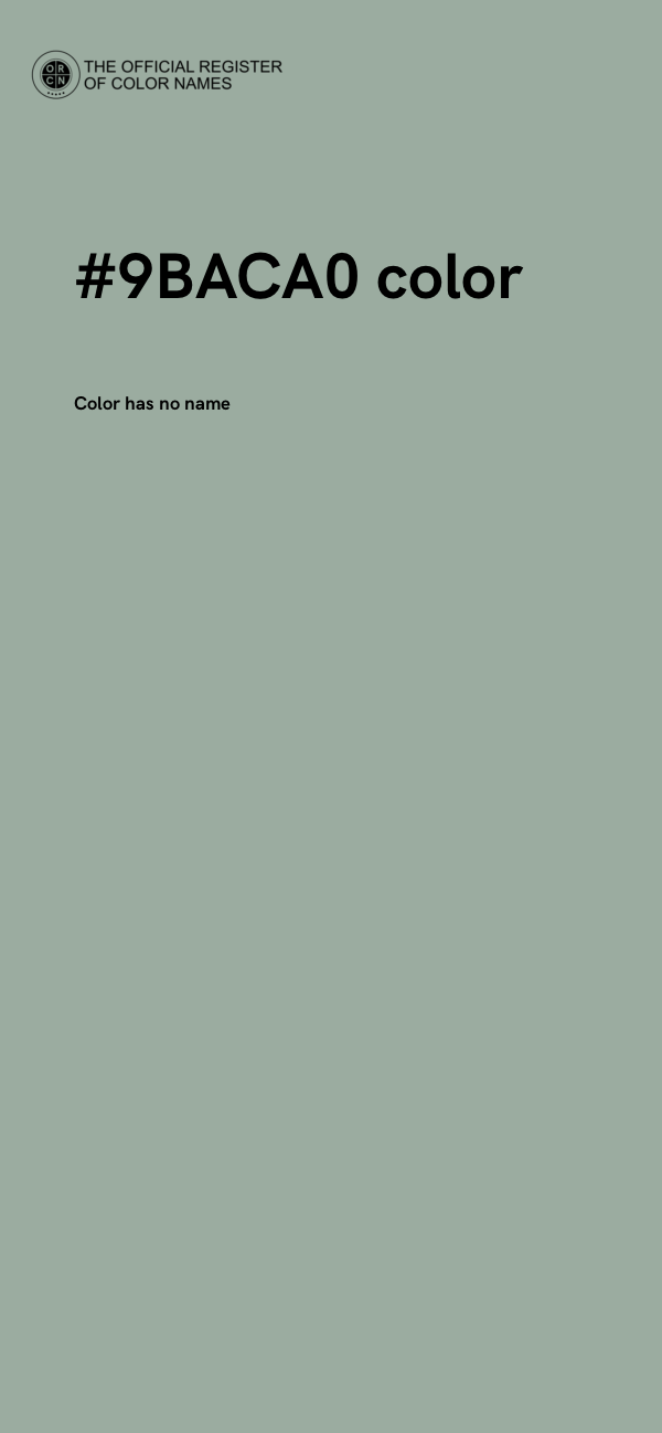 #9BACA0 color image