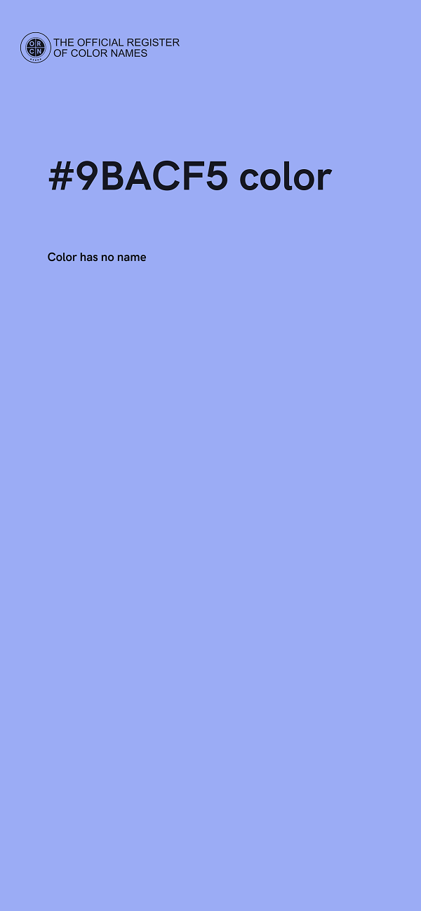 #9BACF5 color image