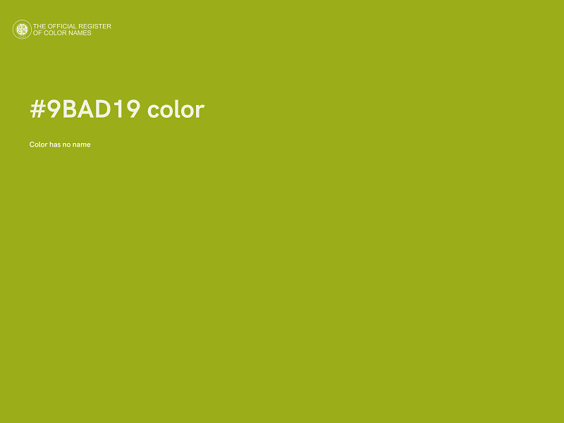 #9BAD19 color image