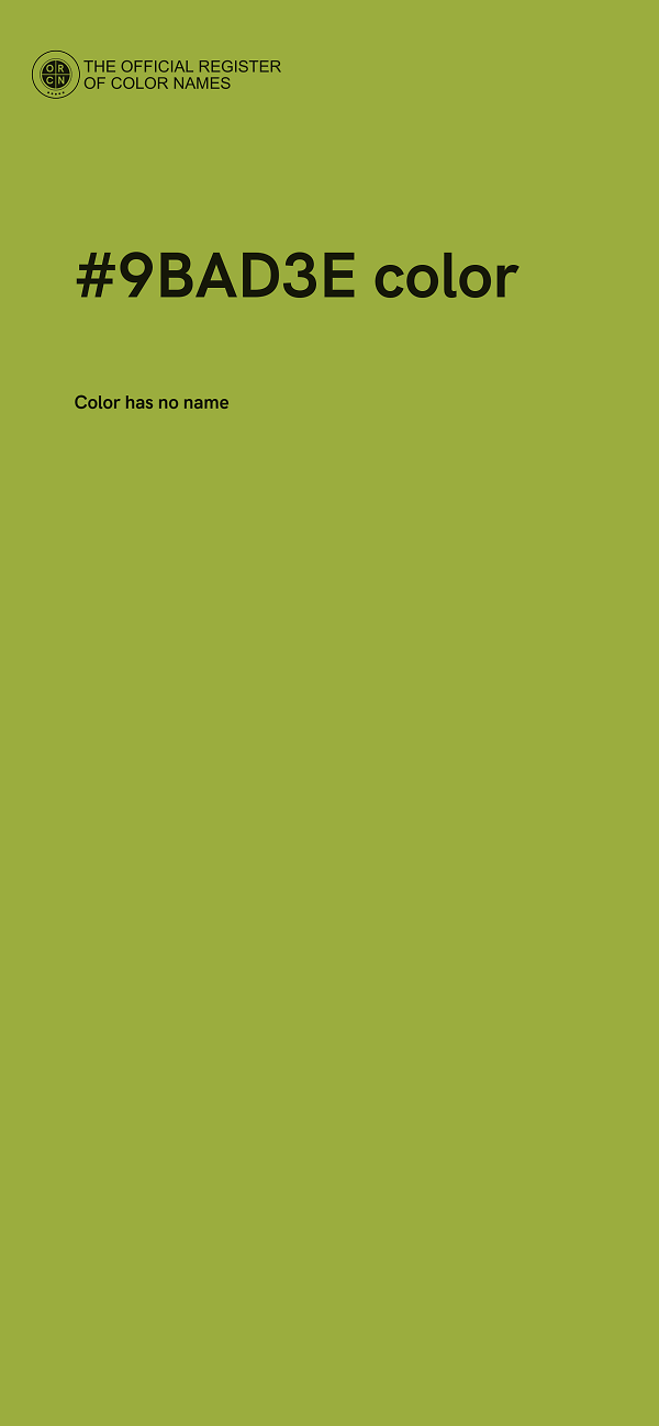 #9BAD3E color image