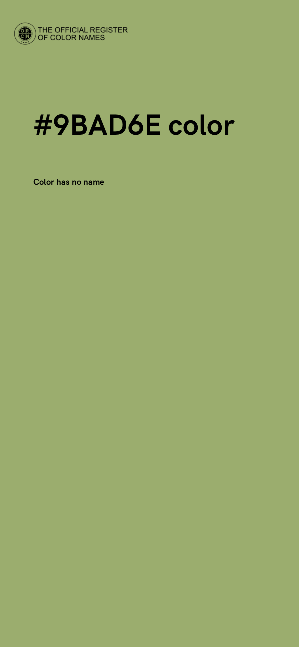 #9BAD6E color image