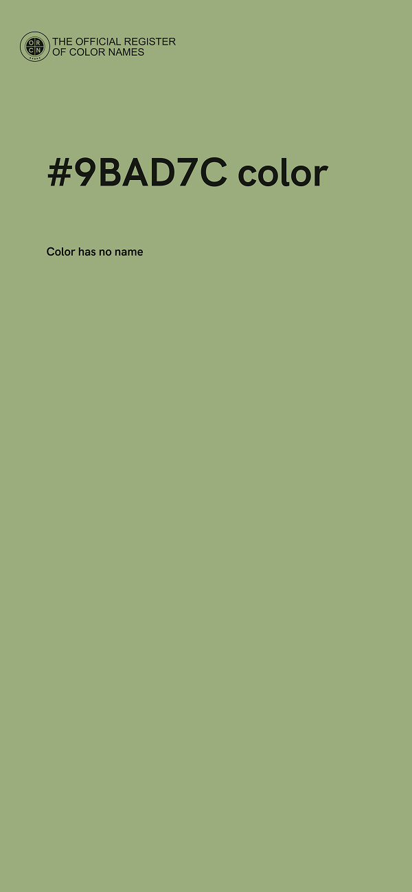 #9BAD7C color image