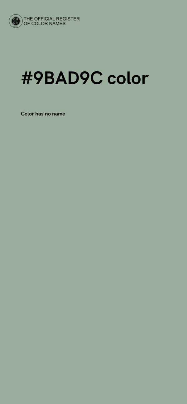 #9BAD9C color image