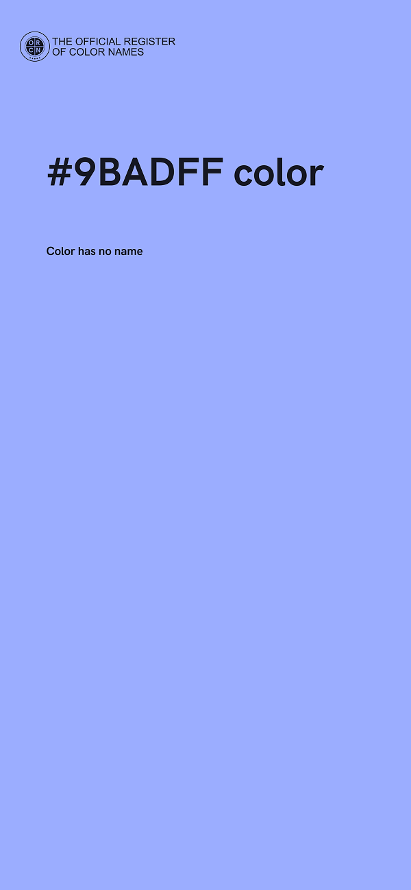#9BADFF color image