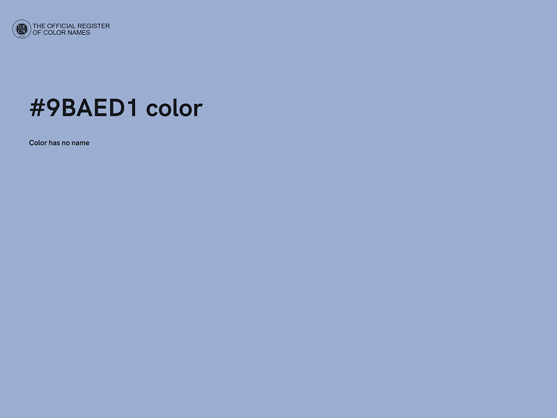 #9BAED1 color image