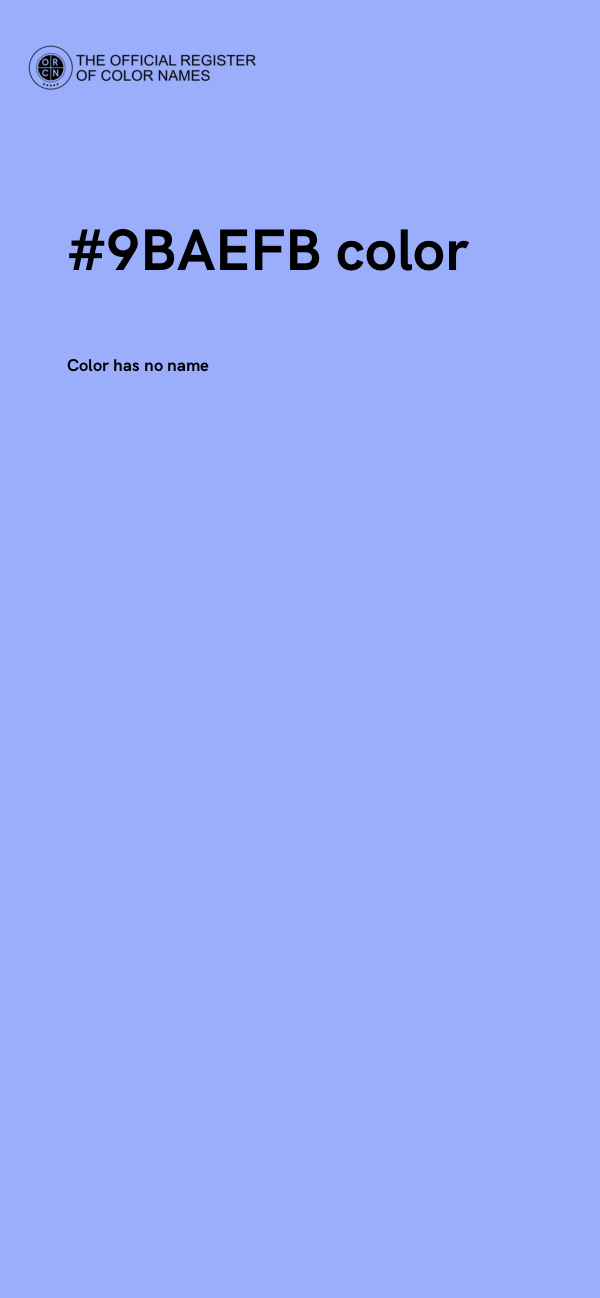 #9BAEFB color image