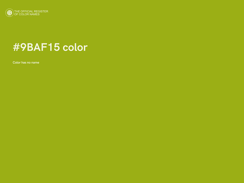 #9BAF15 color image