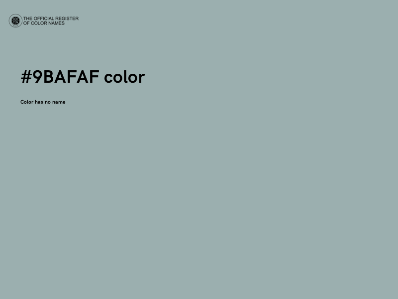#9BAFAF color image