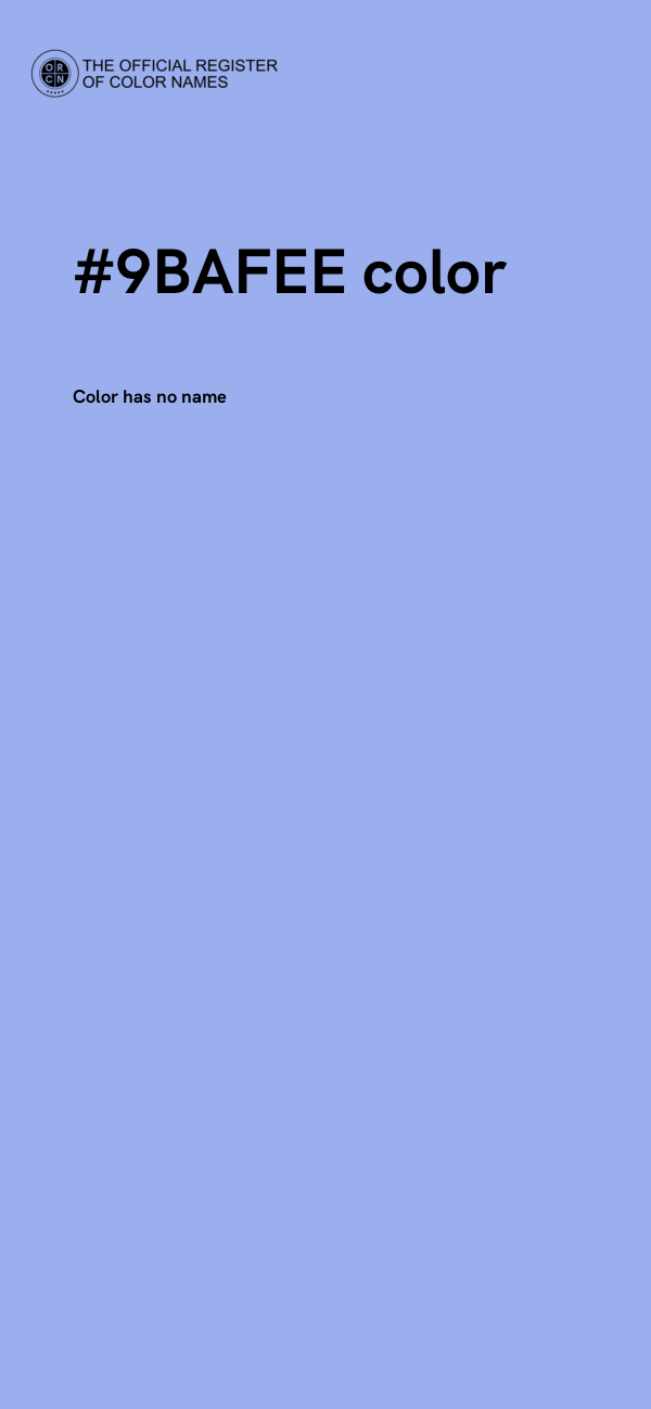#9BAFEE color image