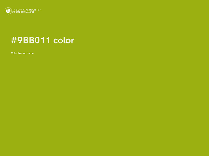 #9BB011 color image