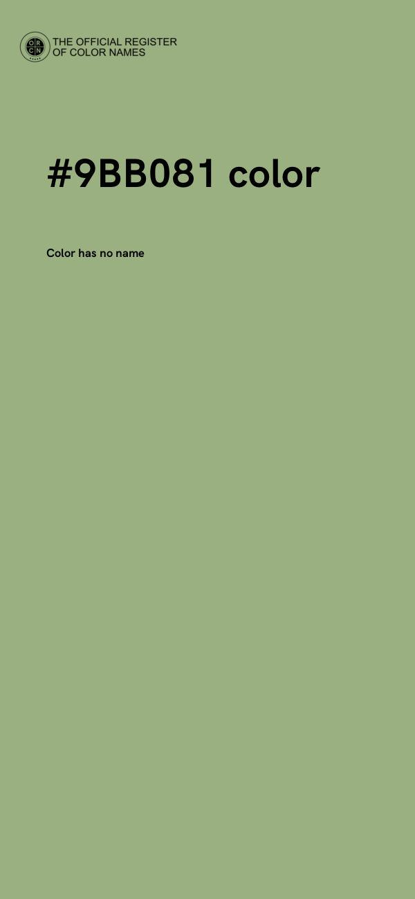 #9BB081 color image