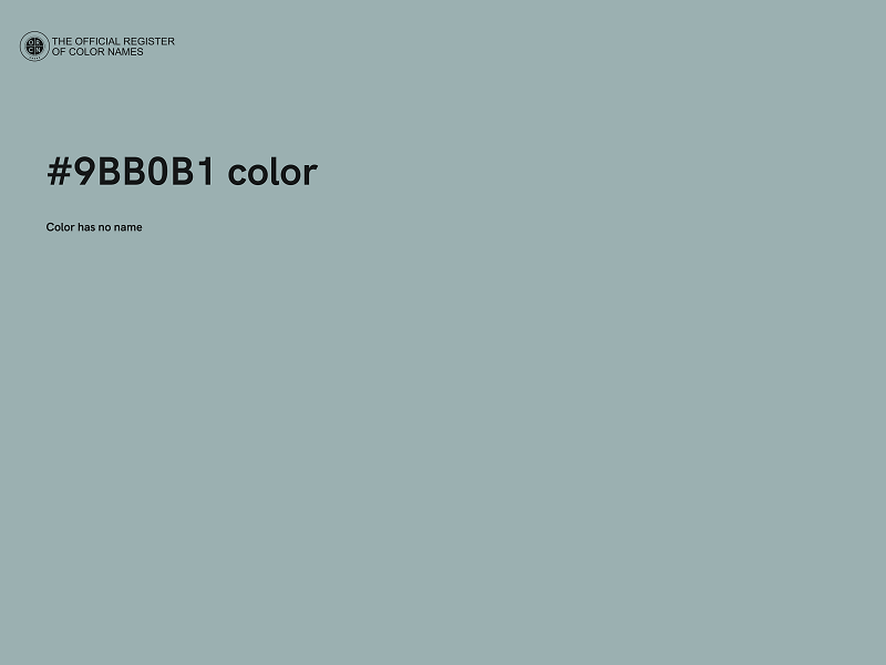 #9BB0B1 color image