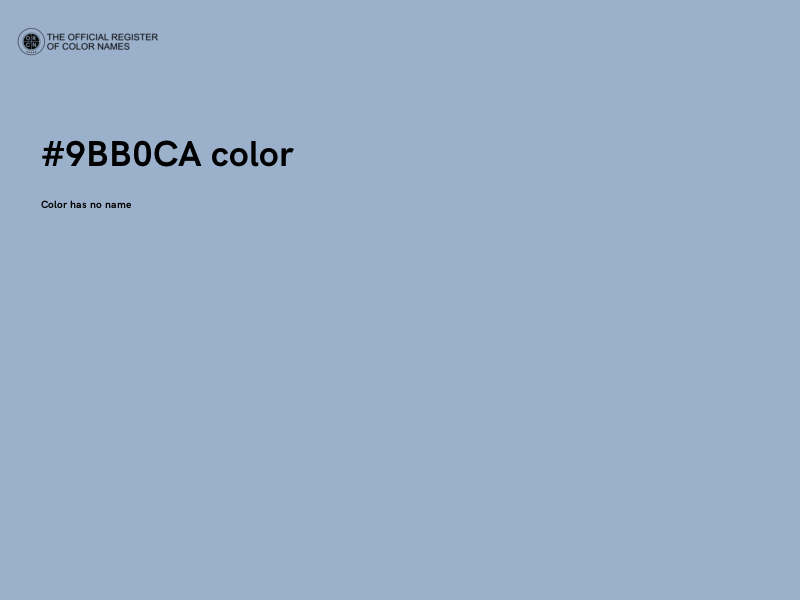 #9BB0CA color image