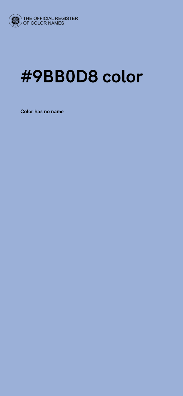 #9BB0D8 color image