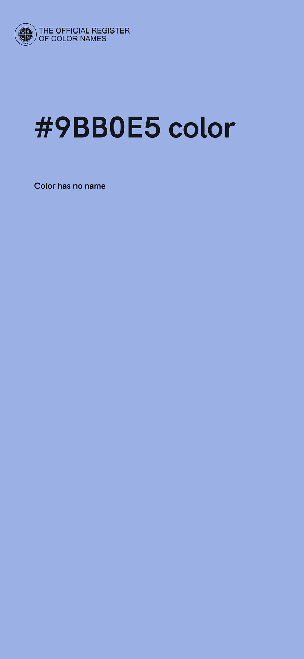 #9BB0E5 color image