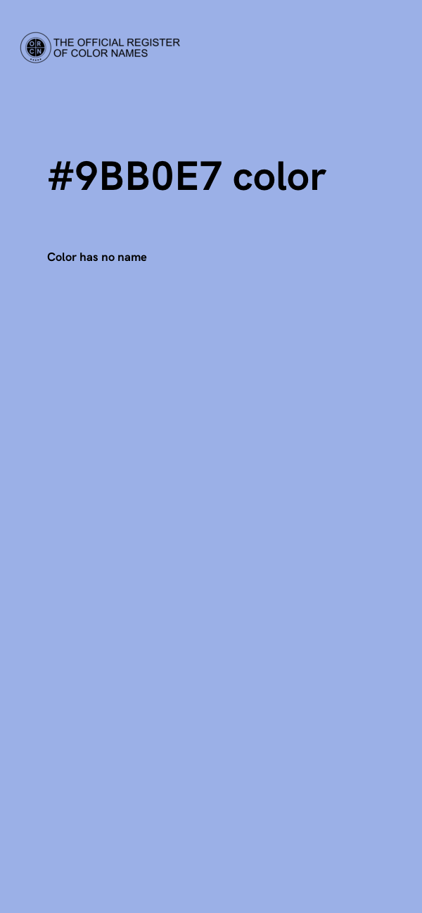 #9BB0E7 color image