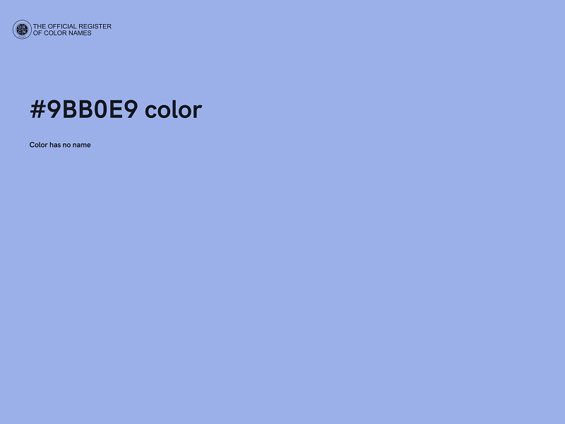 #9BB0E9 color image