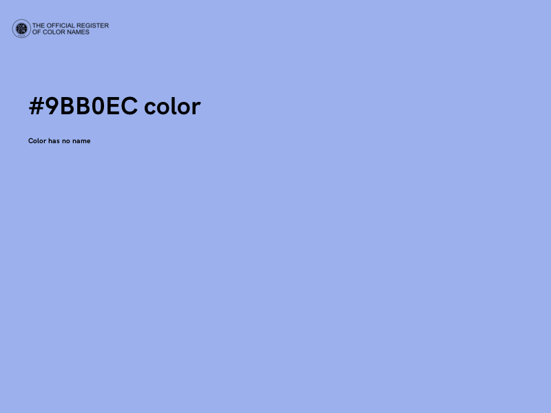 #9BB0EC color image