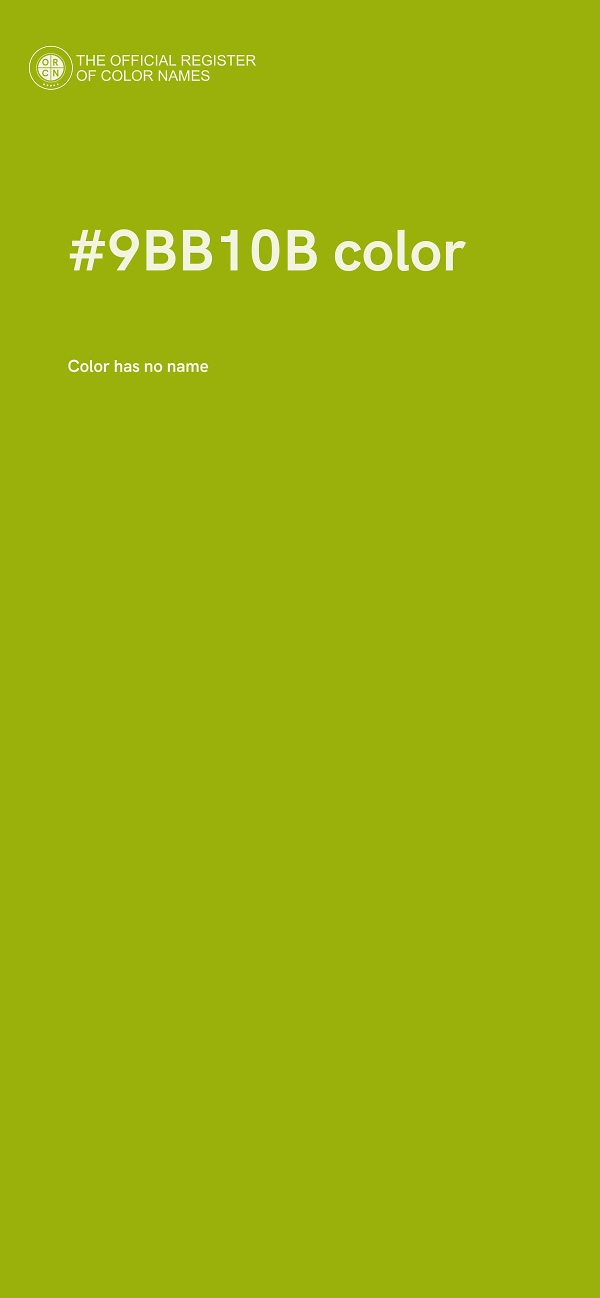 #9BB10B color image