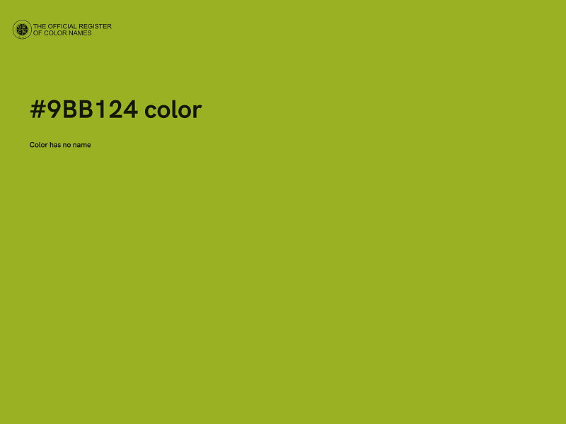 #9BB124 color image