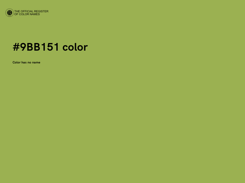 #9BB151 color image