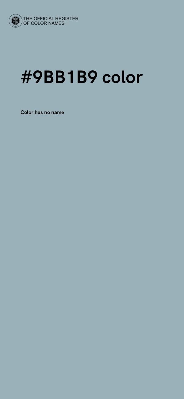 #9BB1B9 color image