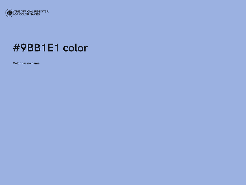 #9BB1E1 color image