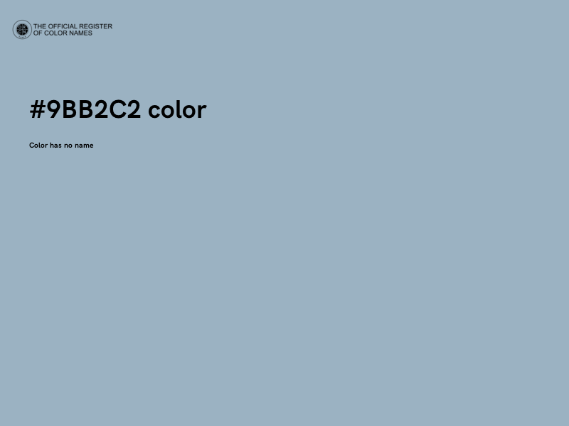 #9BB2C2 color image