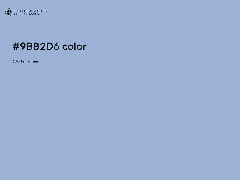#9BB2D6 color image